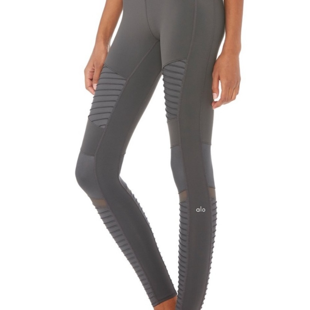 ALO yoga graphite Moto leggings